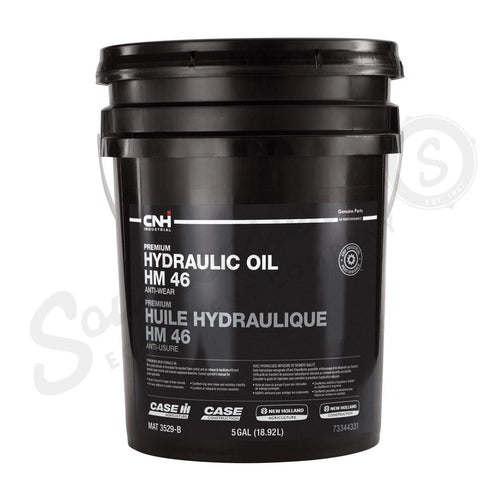 73344331 - OEM PREMIUM HYDRAULIC OIL HM 46 AW MAT 3529-B 5 GAL./18.92L - CASE CONSTRUCTION