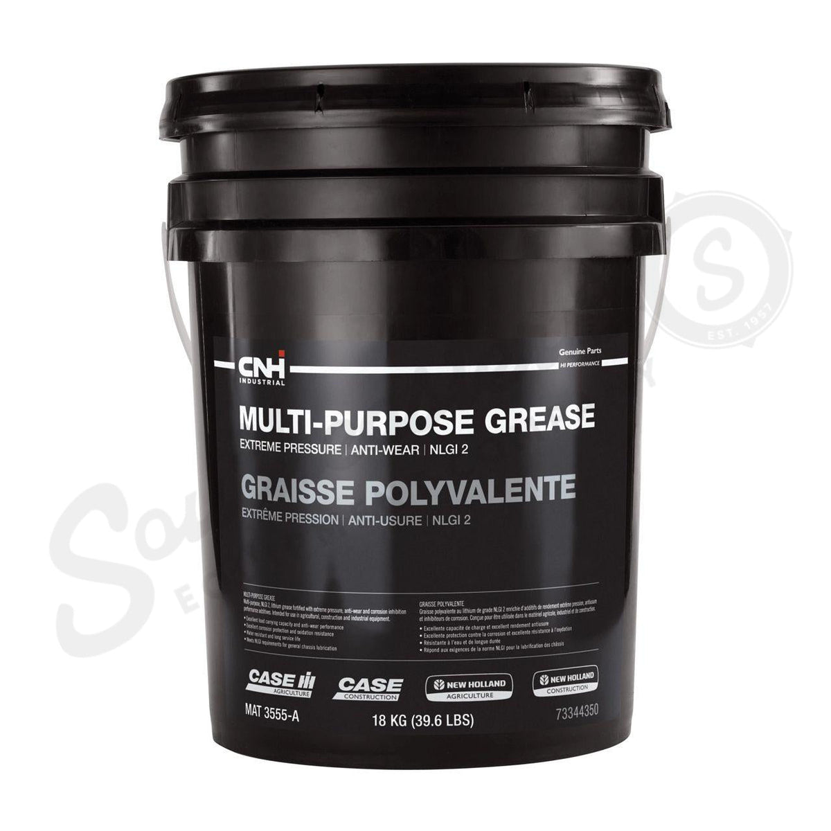 73344350 - OEM MULTI-PURPOSE GREASE NLGI 2 MAT 3555-A 39.6S/18KG - CASE CONSTRUCTION