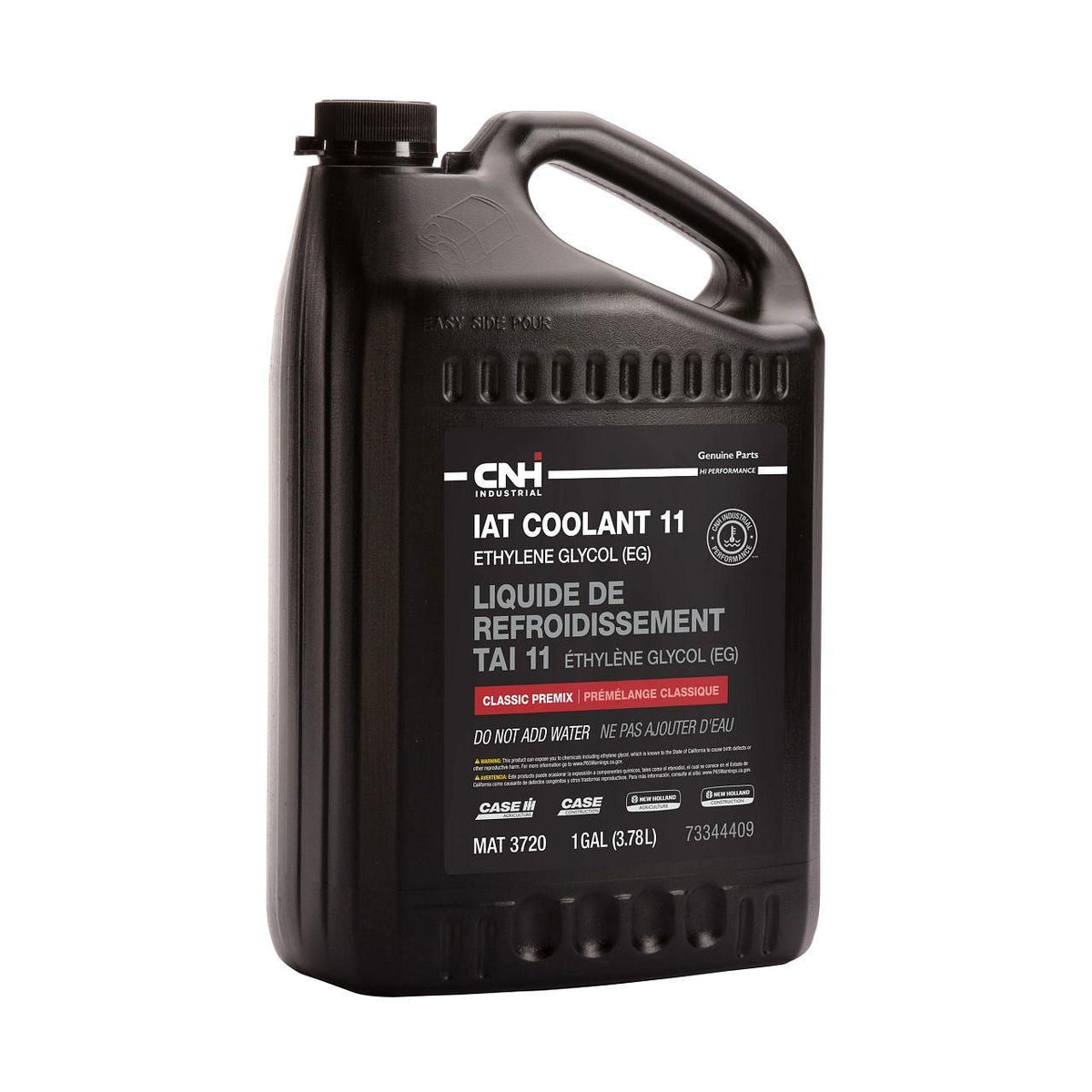 73344409 - OEM IAT COOLANT 11 50/50 PREMIX MAT 3720 1 GAL./3.78L - CASE CONSTRUCTION