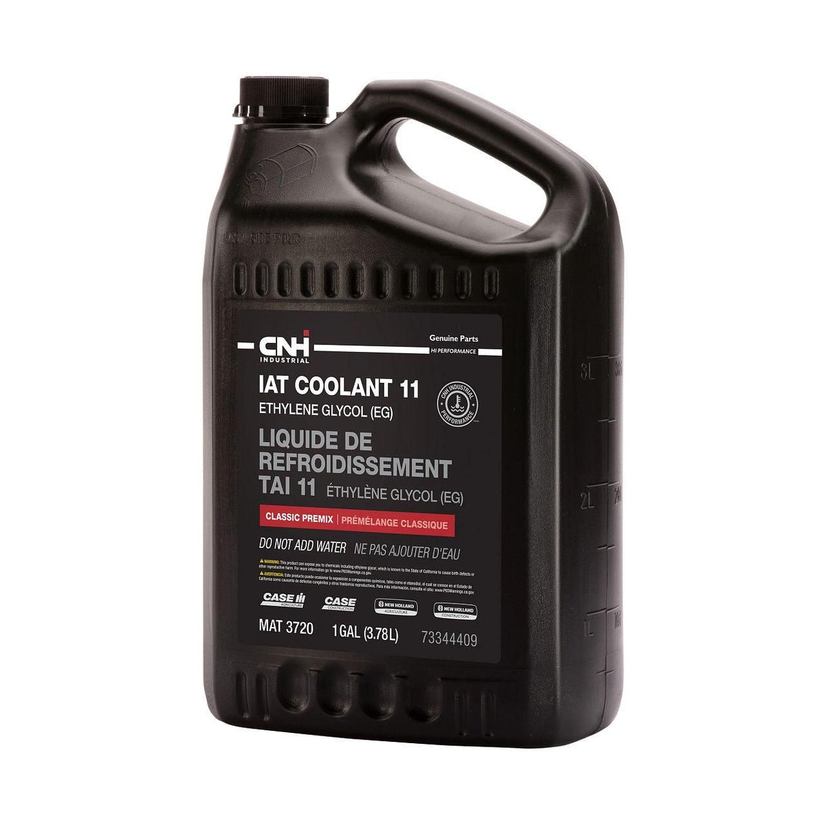 73344409 - OEM IAT COOLANT 11 50/50 PREMIX MAT 3720 1 GAL./3.78L - CASE CONSTRUCTION