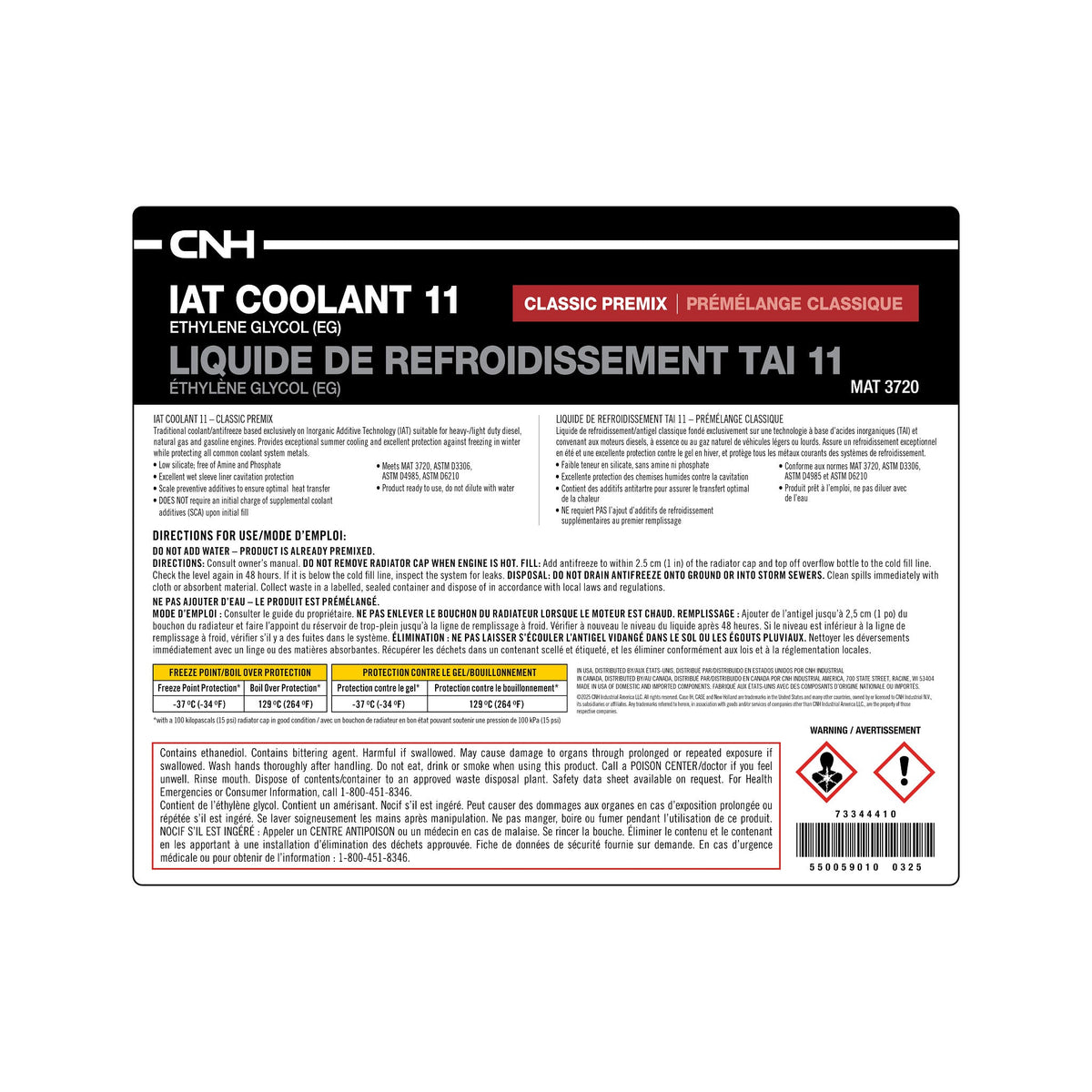 73344410 - OEM ANTIFREEZE - CASE CONSTRUCTION