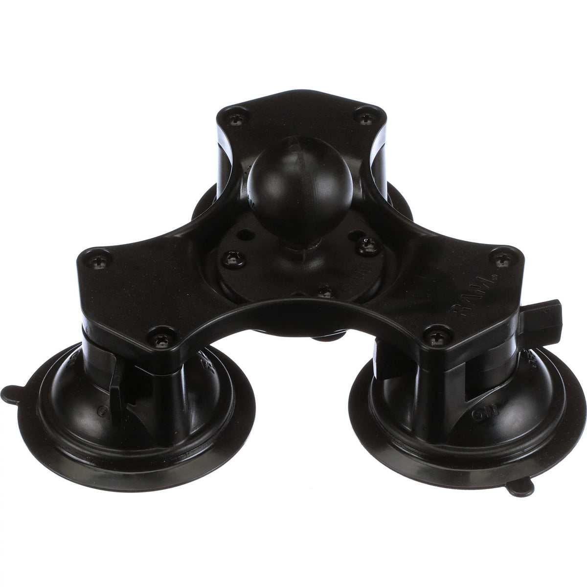 73344508 - OEM RAM TWIST LOCK TRIPLE SUCTION CUP BASE w/ BALL - CASE CONSTRUCTION