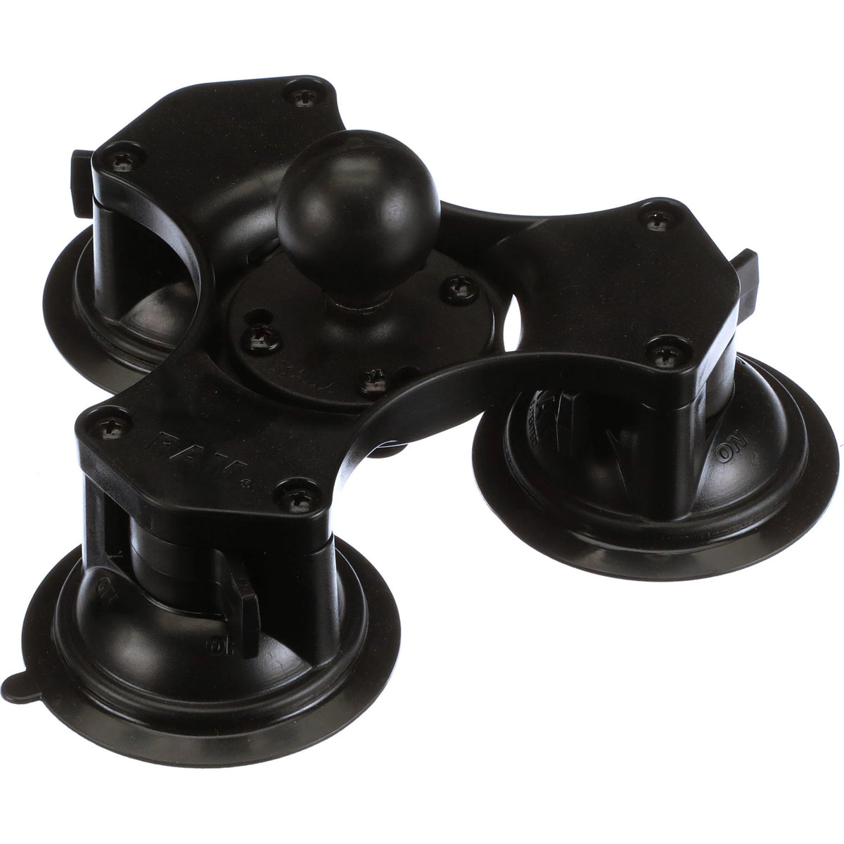 73344508 - OEM RAM TWIST LOCK TRIPLE SUCTION CUP BASE w/ BALL - CASE CONSTRUCTION