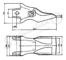 76053167 - OEM BUCKET TOOTH POINT - CASE CONSTRUCTION