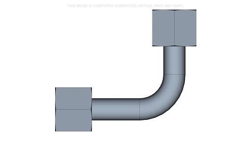 82850840 - OEM TRANSMISSION OIL TRANSFER TUBE 9 MM ID X 12 MM OD X 54.6 MM L - CASE CONSTRUCTION