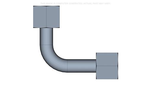 82850840 - OEM TRANSMISSION OIL TRANSFER TUBE 9 MM ID X 12 MM OD X 54.6 MM L - CASE CONSTRUCTION