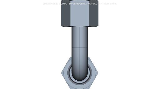 82850840 - OEM TRANSMISSION OIL TRANSFER TUBE 9 MM ID X 12 MM OD X 54.6 MM L - CASE CONSTRUCTION