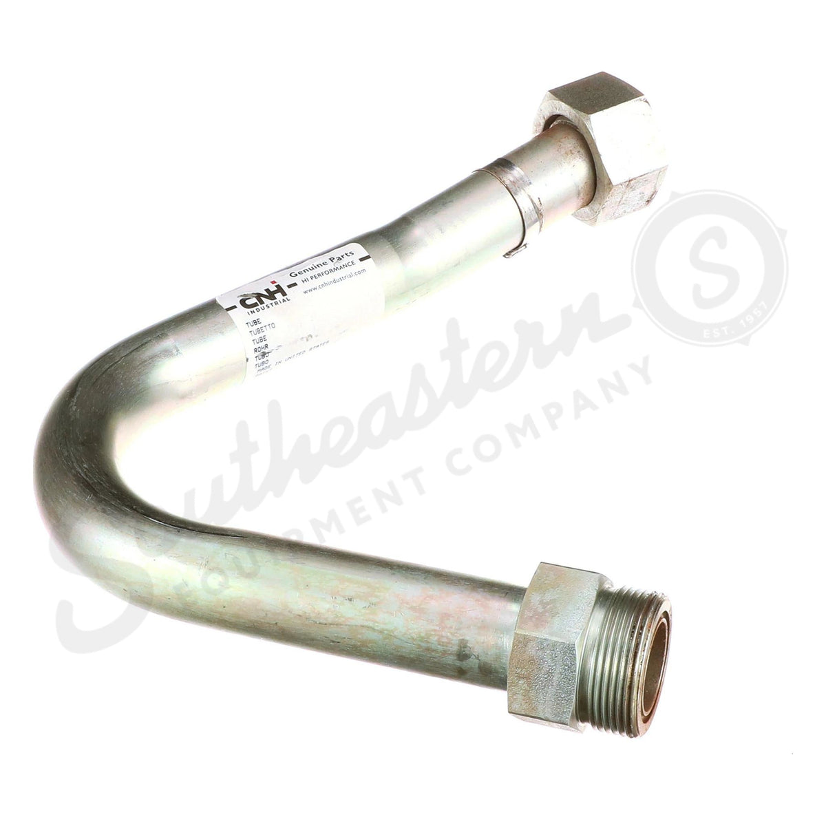 84140823 - OEM HYDRAULIC SUPPLY TUBE PLATED 32MM OD - CASE CONSTRUCTION