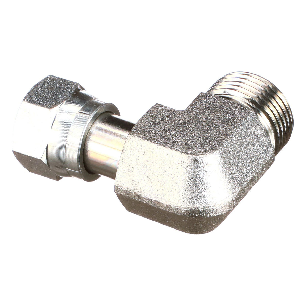 84168350 - OEM 1IN-14 ORFS X 13/16IN-16 FEMALE SWIVEL 90 DEGREE FITTING - CASE CONSTRUCTION