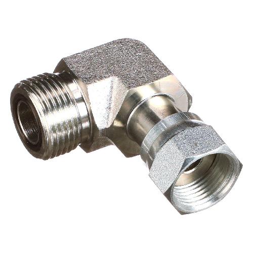 84168350 - OEM 1IN-14 ORFS X 13/16IN-16 FEMALE SWIVEL 90 DEGREE FITTING - CASE CONSTRUCTION