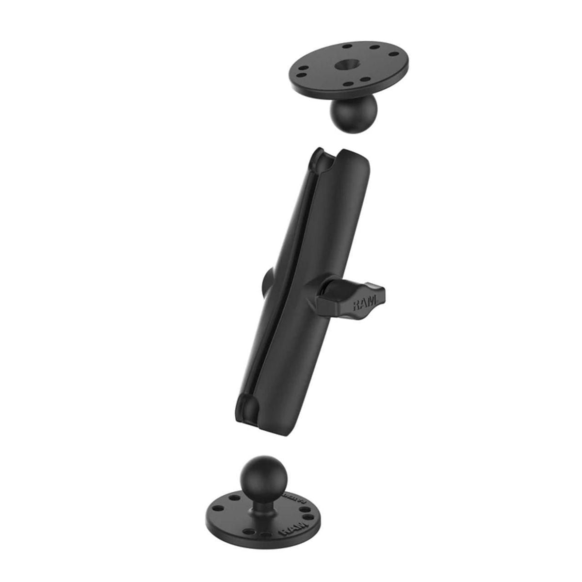 84189824 - OEM RAM UNIVERSAL DOUBLE BALL MOUNT w/ TWO ROUND PLATES - CASE CONSTRUCTION