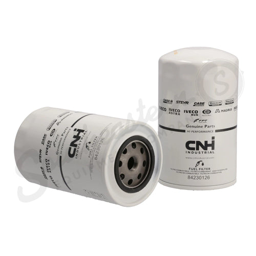 84230126 - OEM DIESEL FUEL FILTER SPIN-ON 106MM OD X 180MML - CASE CONSTRUCTION