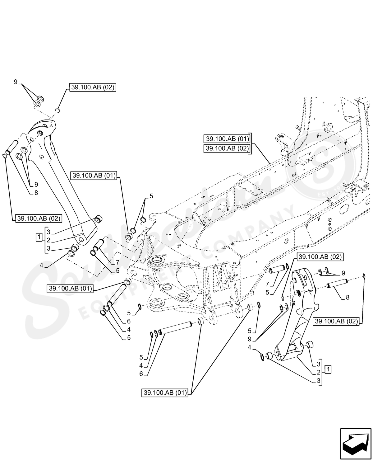 84233536 - OEM CIRCLIP RING RTNG EXT HVY 55MM - CASE CONSTRUCTION
