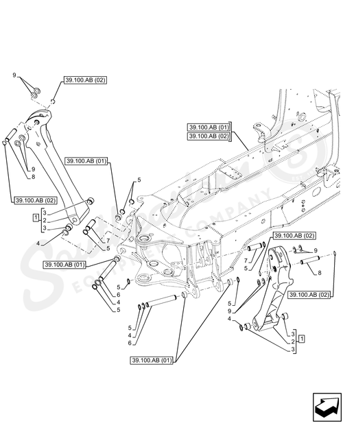 84233536 - OEM CIRCLIP RING RTNG EXT HVY 55MM - CASE CONSTRUCTION
