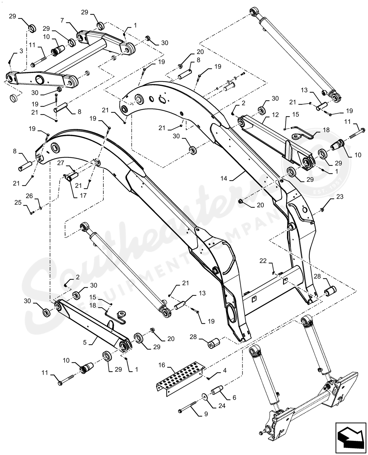 84238749 - OEM BOLT FLANGE M16 X 210 10.9 Z - CASE CONSTRUCTION