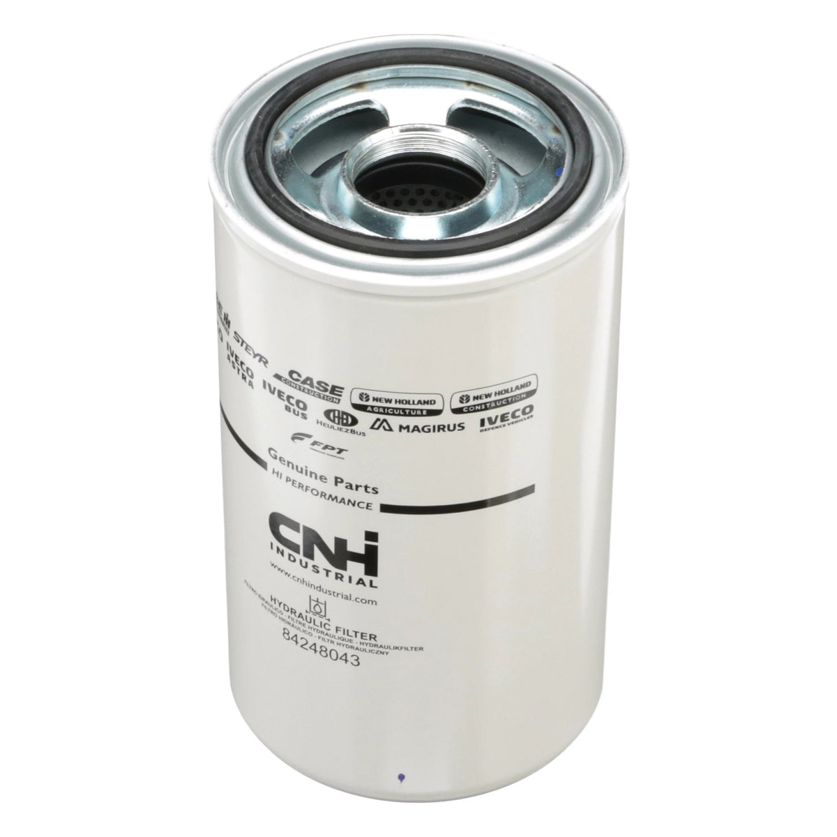 84248043 - OEM 136MM OD X 244MM LENGTH 1-3/4IN-16 UN-2B HYDRAULIC OIL FILTER - CASE CONSTRUCTION