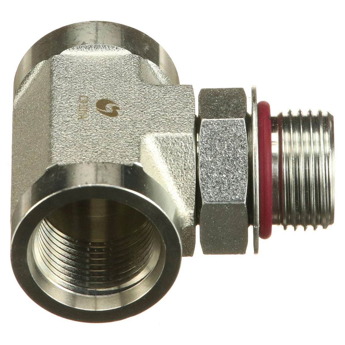 84255994 - OEM TEE FITTING ADJ 12 ORB - CASE CONSTRUCTION