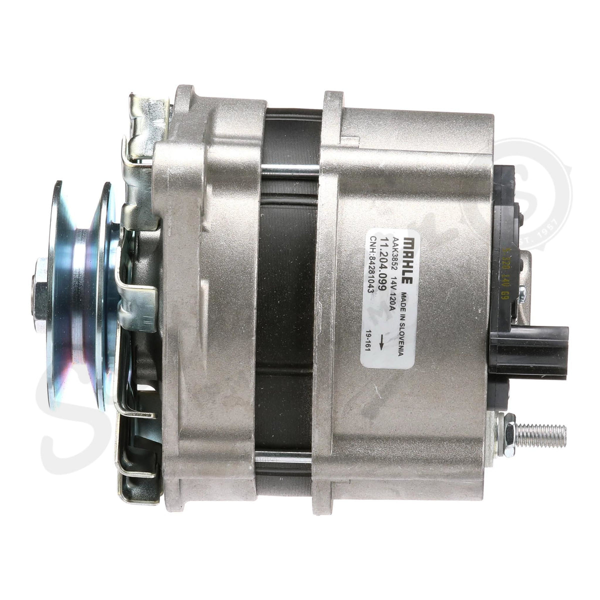 84281043 - OEM ALTERNATOR W/ PULLEY 12V 120A - CASE CONSTRUCTION