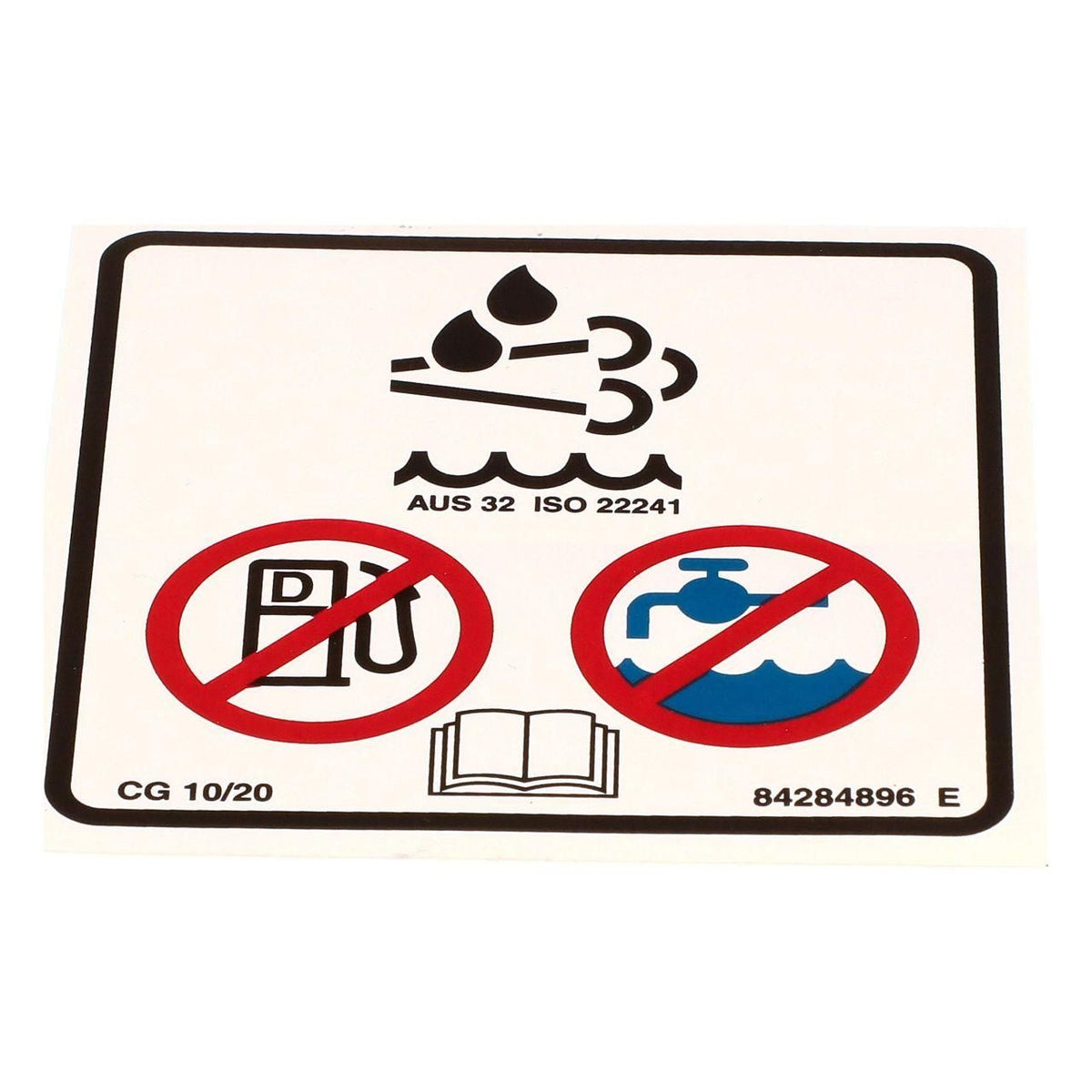 84284896 - OEM DEF/ADBLUE TANK DECAL - CASE CONSTRUCTION