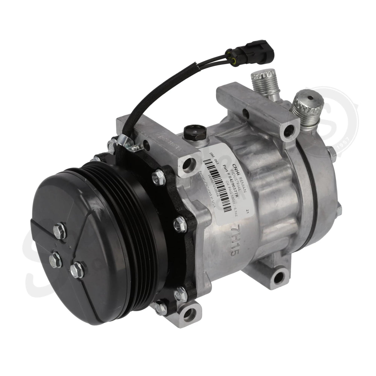 84290377R - OEM REMANUFACTURED AC COMPRESSOR - CASE CONSTRUCTION