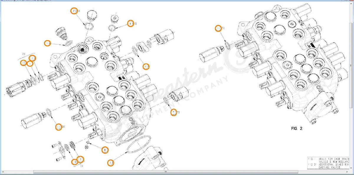 84296789 - OEM SEAL KIT - CASE CONSTRUCTION