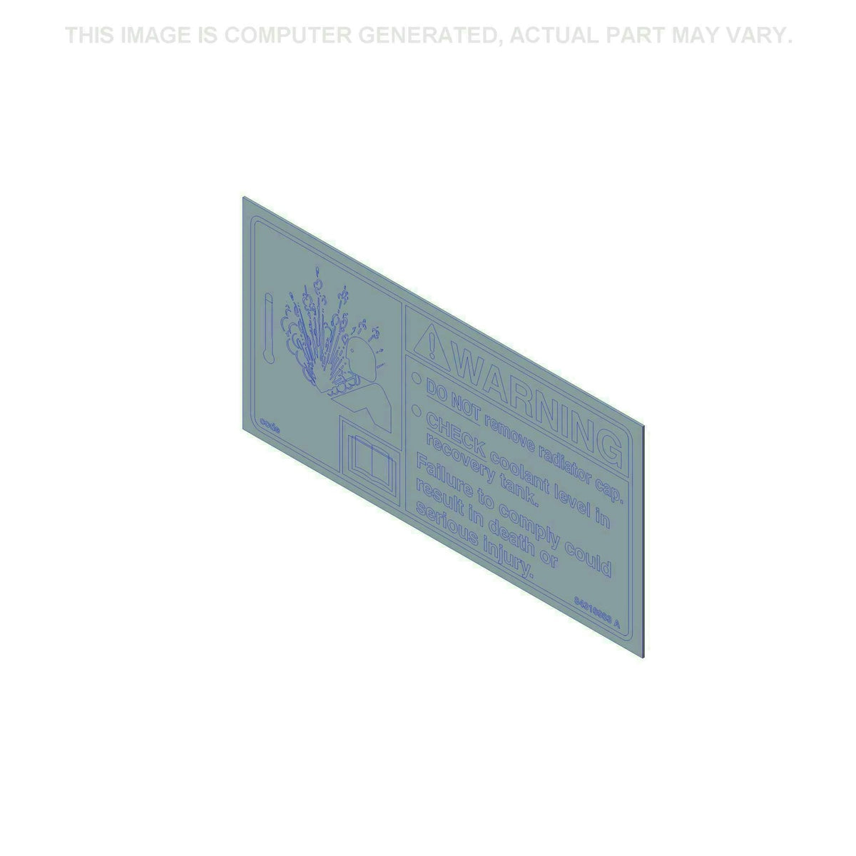 84316983 - OEM WARNING DECAL - CASE CONSTRUCTION