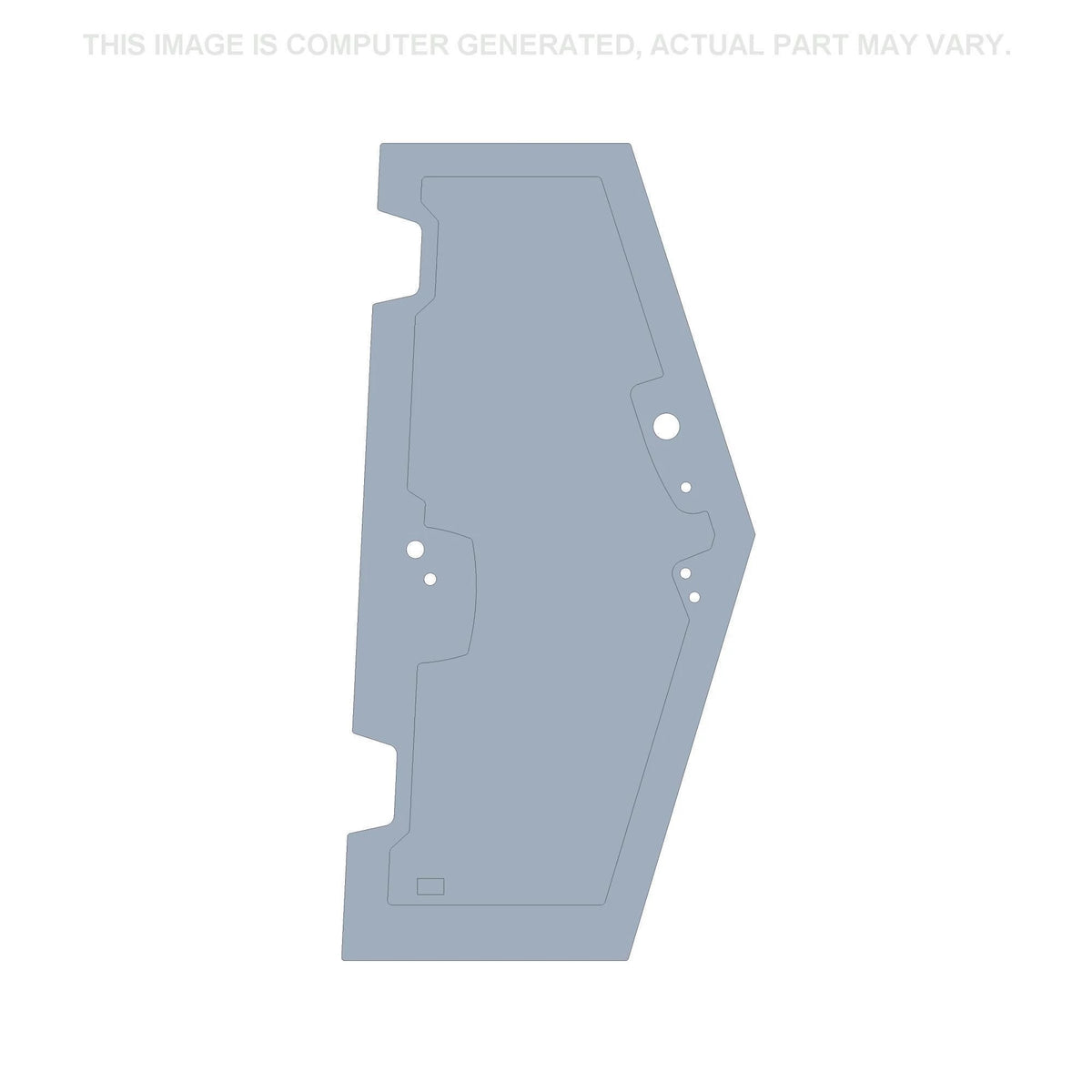 84322977 - OEM DOOR GLASS LEFT SIDE FLAT - CASE CONSTRUCTION