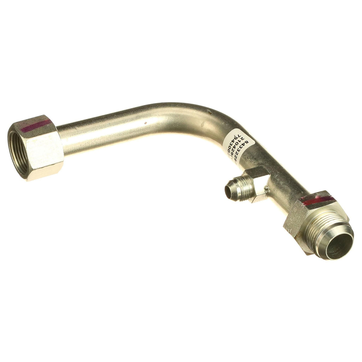 84332288 - OEM AUXILIARY VALVE RETURN TUBE 25.4MM OD - CASE CONSTRUCTION