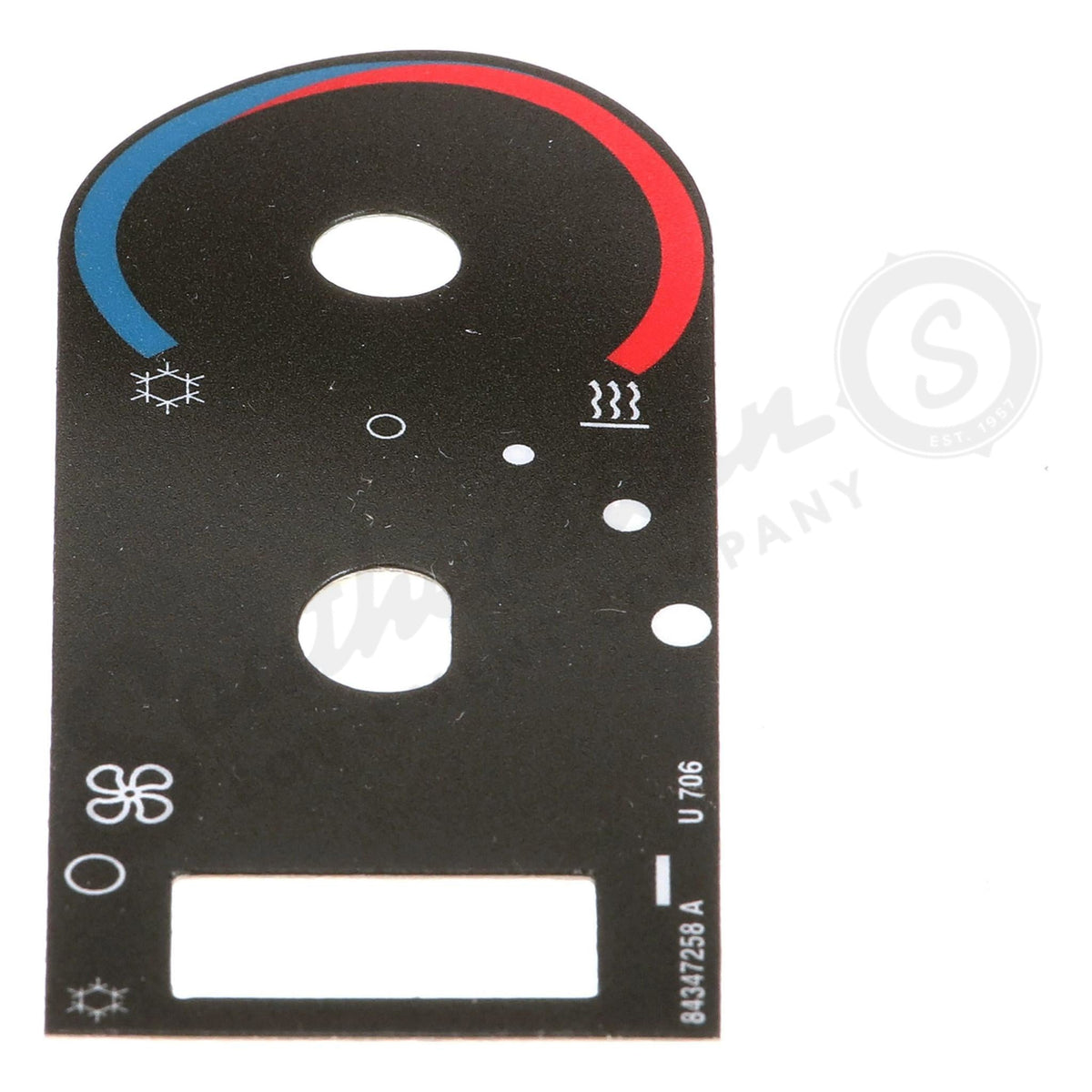 84347258 - OEM HVAC DECAL - CASE CONSTRUCTION