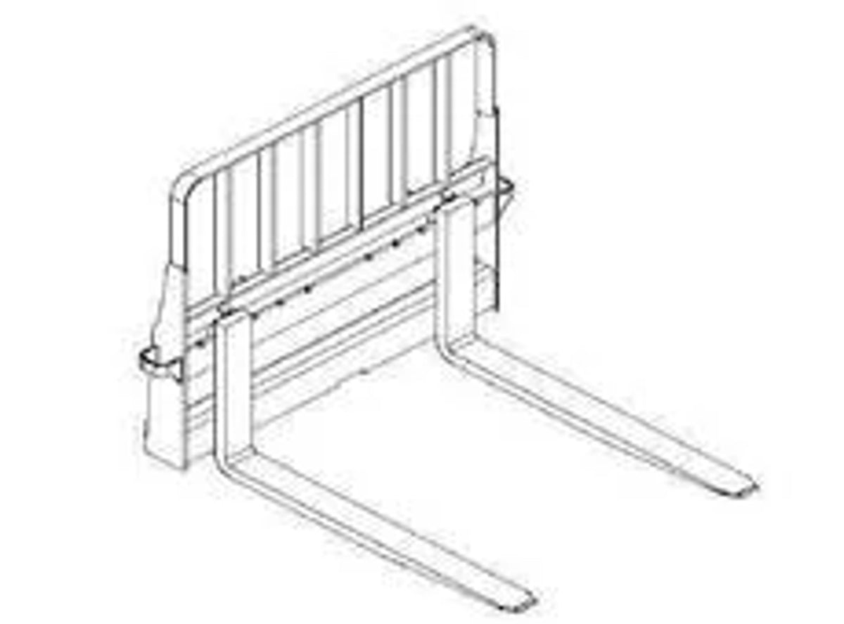 84354439 - OEM 48" Hydraulic Positioning Pallet Fork - 4000-lb Capacity - Case Construction
