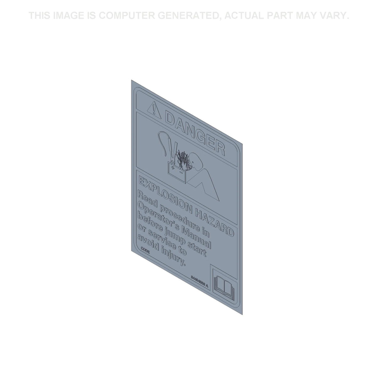 84404558 - OEM DANGER DECAL - CASE CONSTRUCTION
