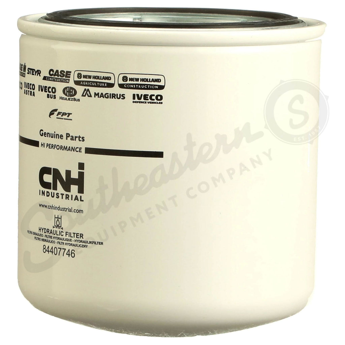 84407746 - OEM HYDRAULIC OIL FILTER, 139 MM OD X 142 MM W - CASE CONSTRUCTION
