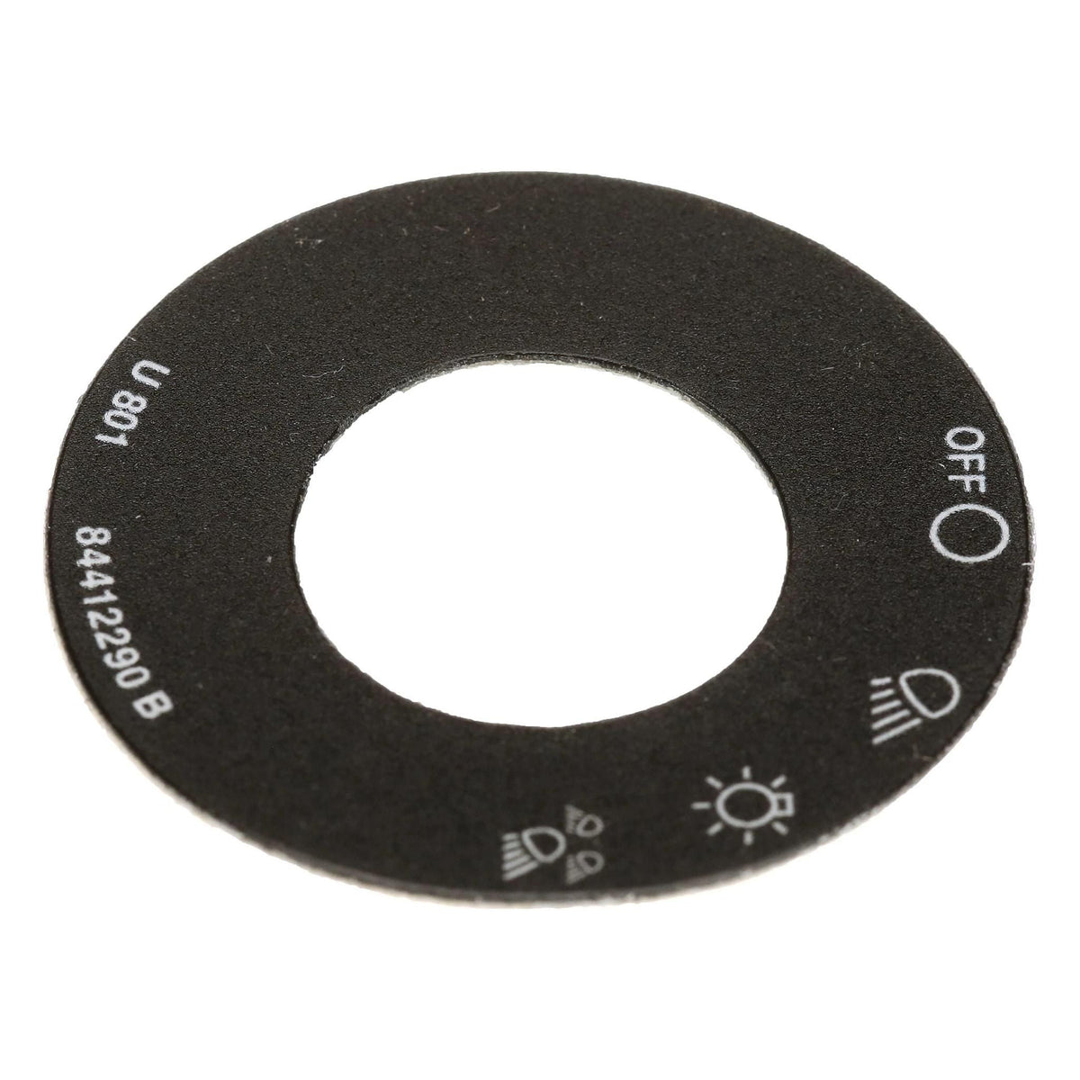 84412290 - OEM LIGHT SWITCH DECAL 45MM OD ROUND - CASE CONSTRUCTION