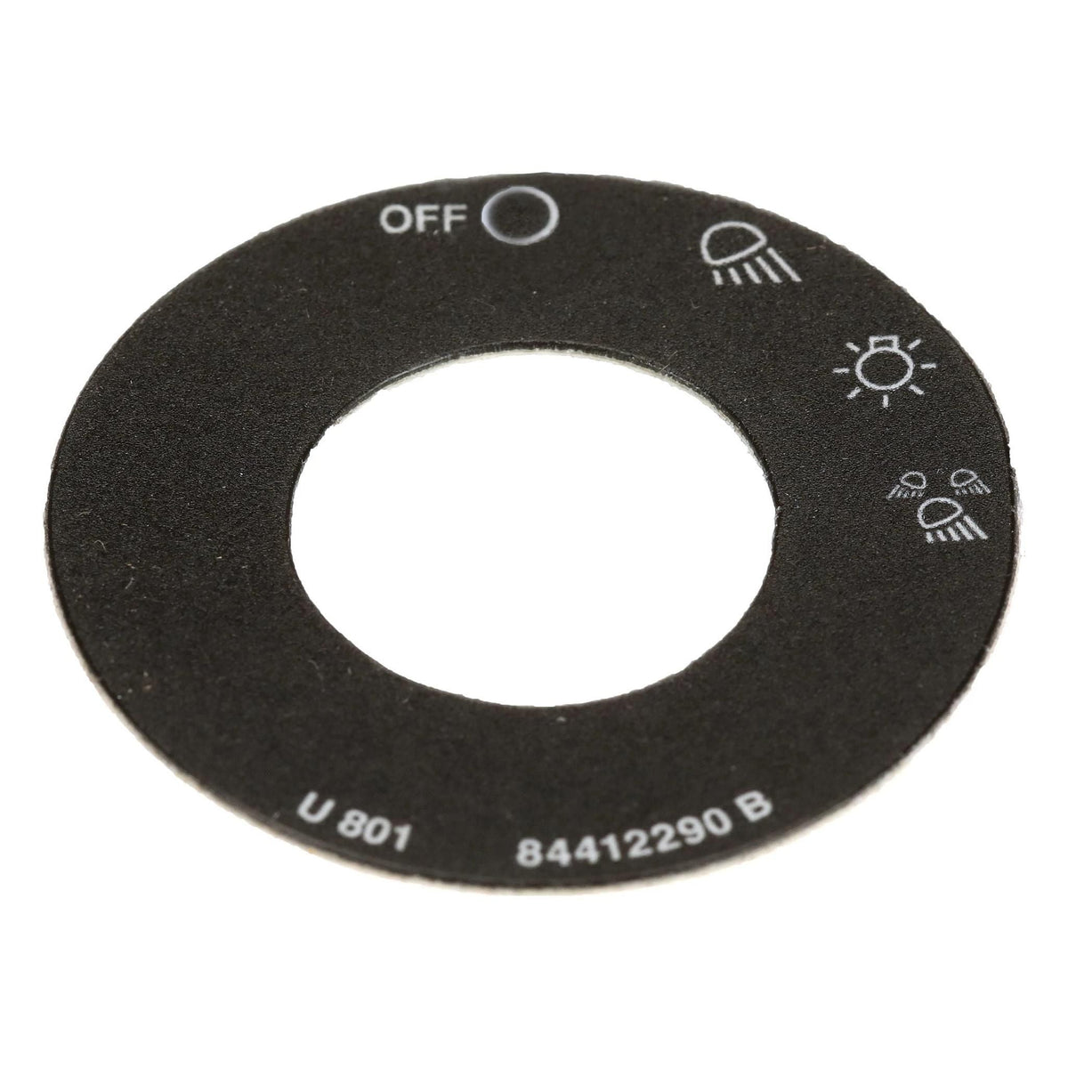 84412290 - OEM LIGHT SWITCH DECAL 45MM OD ROUND - CASE CONSTRUCTION