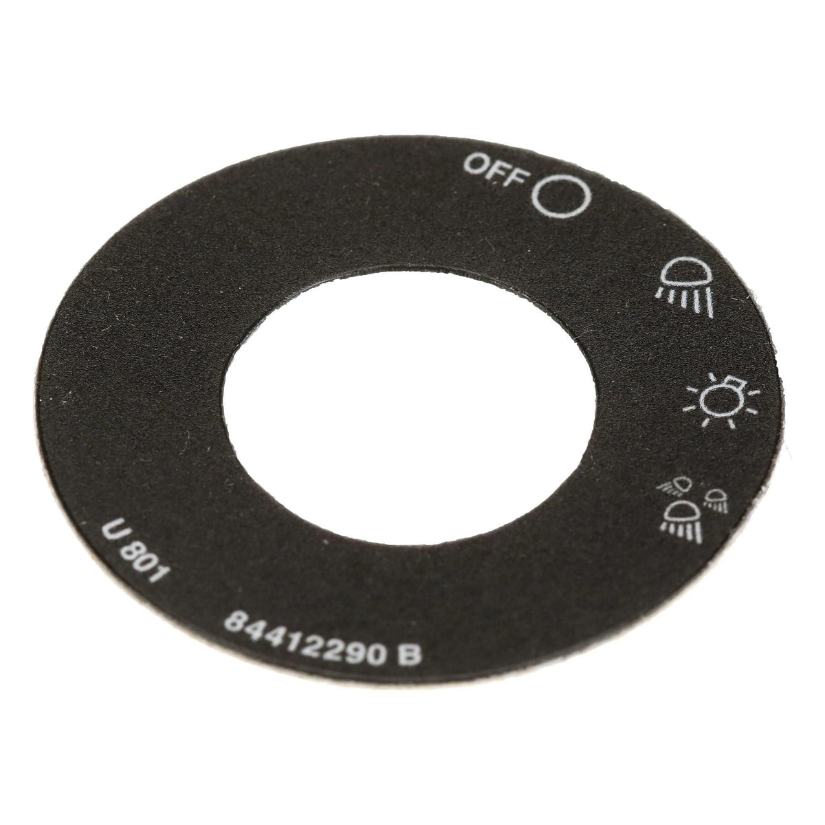 84412290 - OEM LIGHT SWITCH DECAL 45MM OD ROUND - CASE CONSTRUCTION