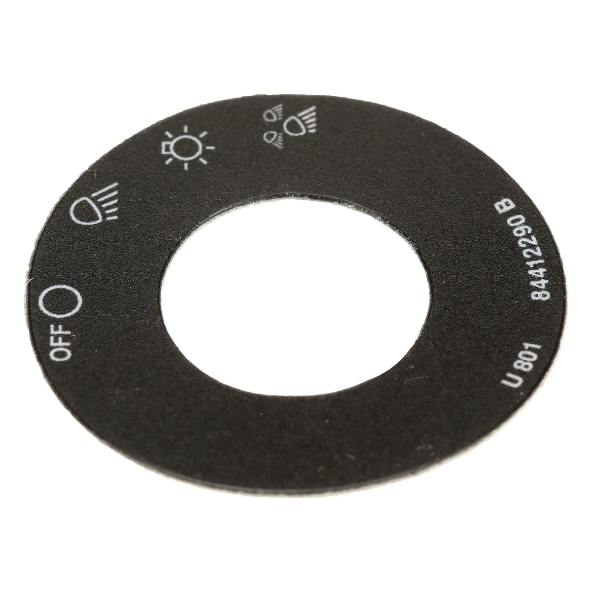 84412290 - OEM LIGHT SWITCH DECAL 45MM OD ROUND - CASE CONSTRUCTION