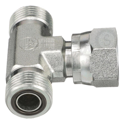84431325 - OEM 3-WAY HYDRAULIC TUBE CONNECTOR - CASE CONSTRUCTION
