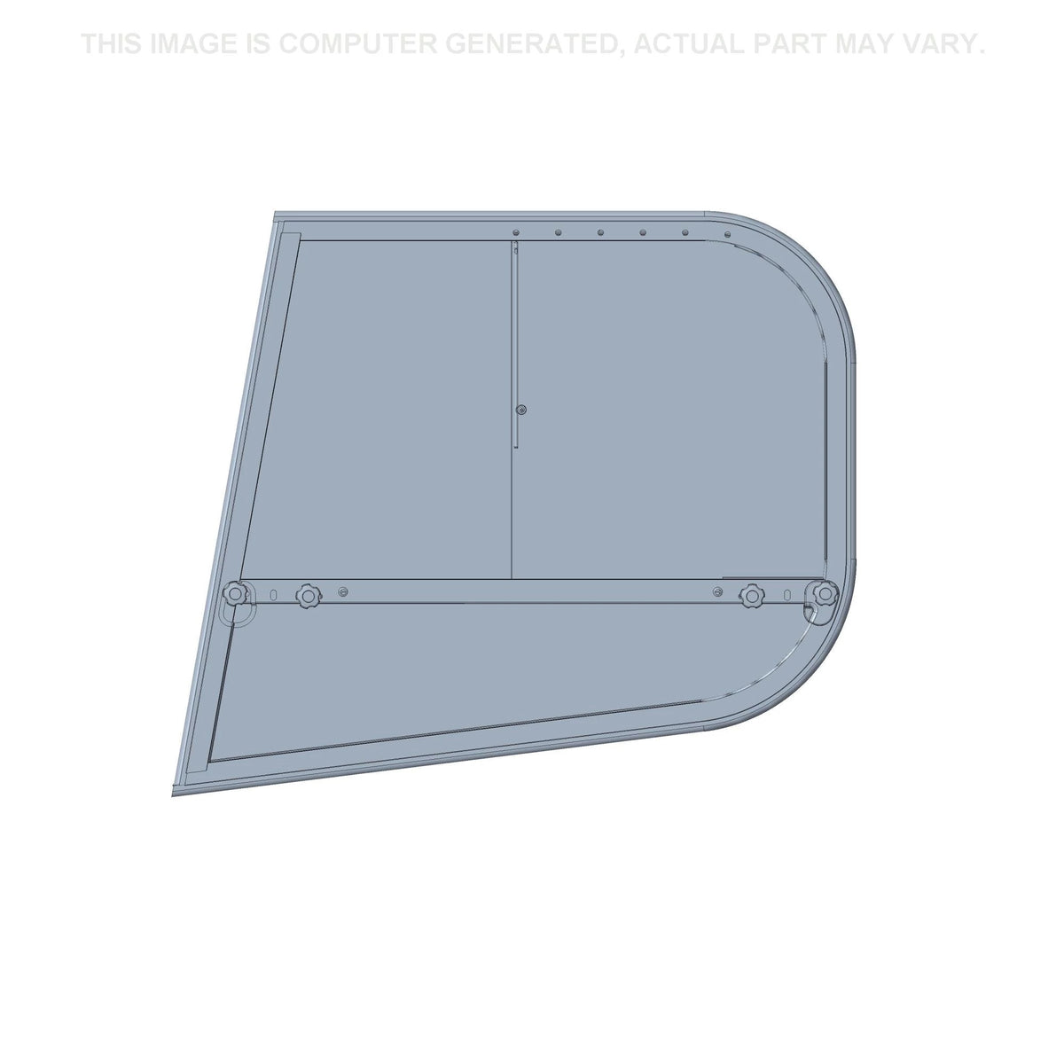 84488997 - OEM WINDOW GLASS RIGHT SIDE FLAT - CASE CONSTRUCTION