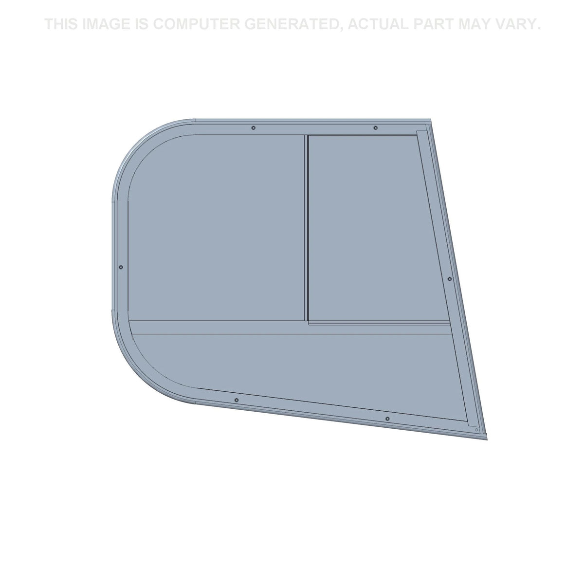 84488997 - OEM WINDOW GLASS RIGHT SIDE FLAT - CASE CONSTRUCTION