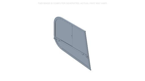 84488998 - OEM WINDOW GLASS LEFT SIDE FLAT - CASE CONSTRUCTION