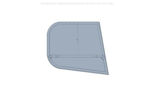 84488998 - OEM WINDOW GLASS LEFT SIDE FLAT - CASE CONSTRUCTION