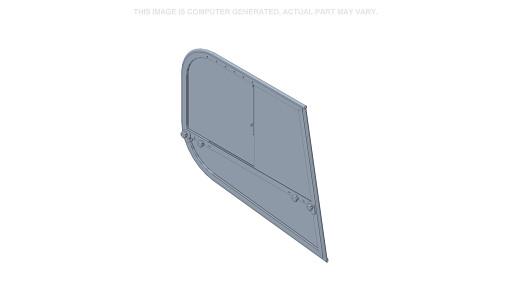 84488998 - OEM WINDOW GLASS LEFT SIDE FLAT - CASE CONSTRUCTION