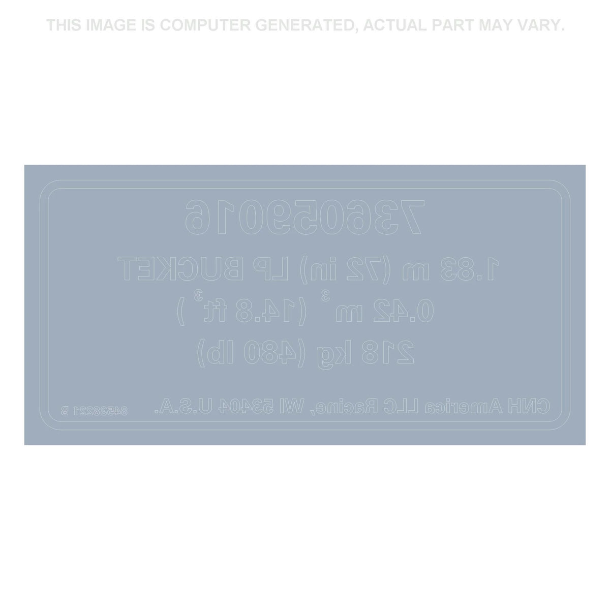 84538221 - OEM DECAL - CASE CONSTRUCTION