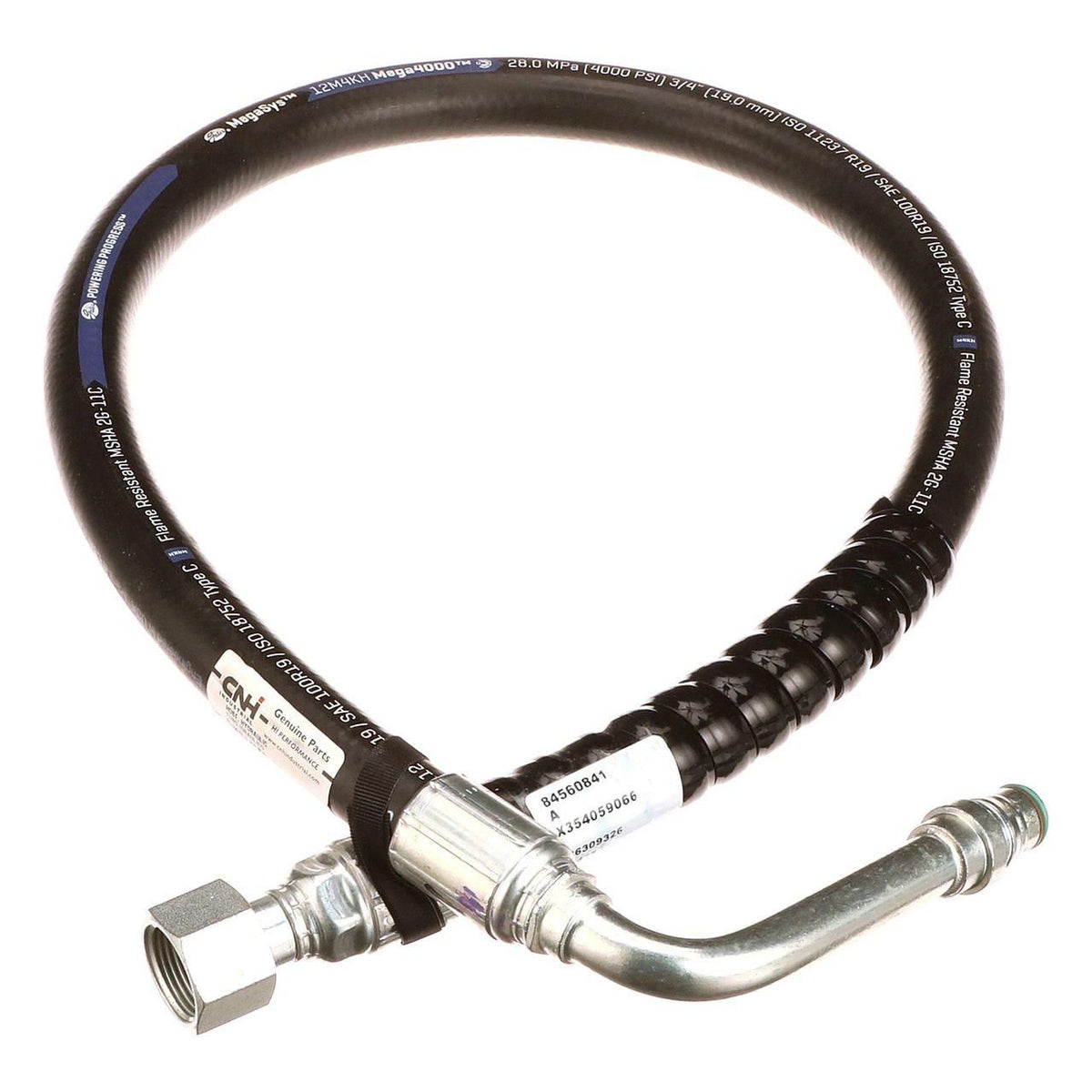 84560841 - OEM HYDROSTATIC PUMP HOSE SAE 100R19 19.05MM ID X 1240MML - CASE CONSTRUCTION