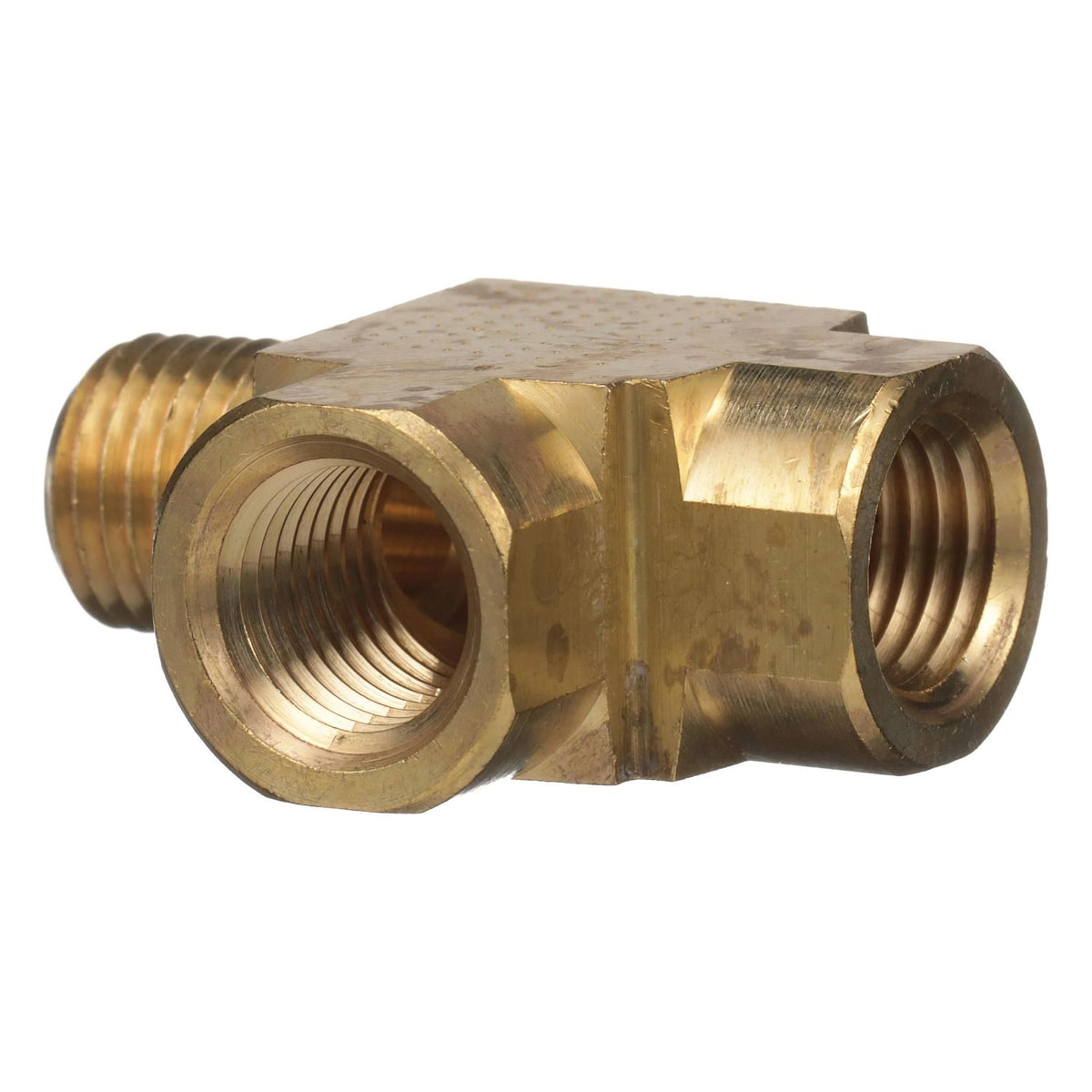 84576084 - OEM HYDRAULIC RUN TEE 1/4F-1/4M-1/4F NPTF - CASE CONSTRUCTION