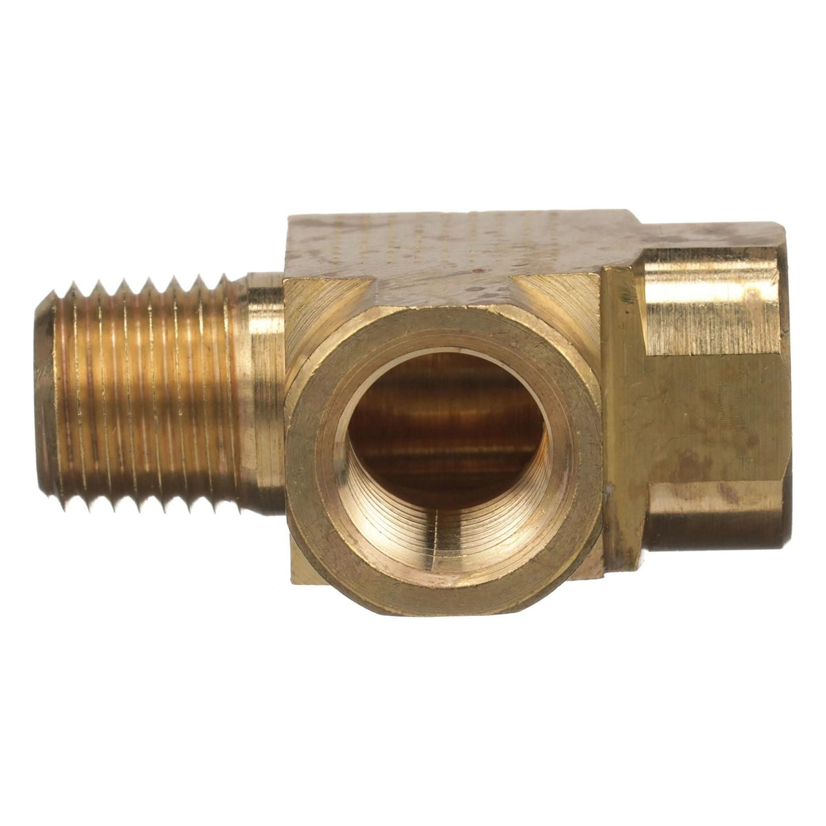 84576084 - OEM HYDRAULIC RUN TEE 1/4F-1/4M-1/4F NPTF - CASE CONSTRUCTION