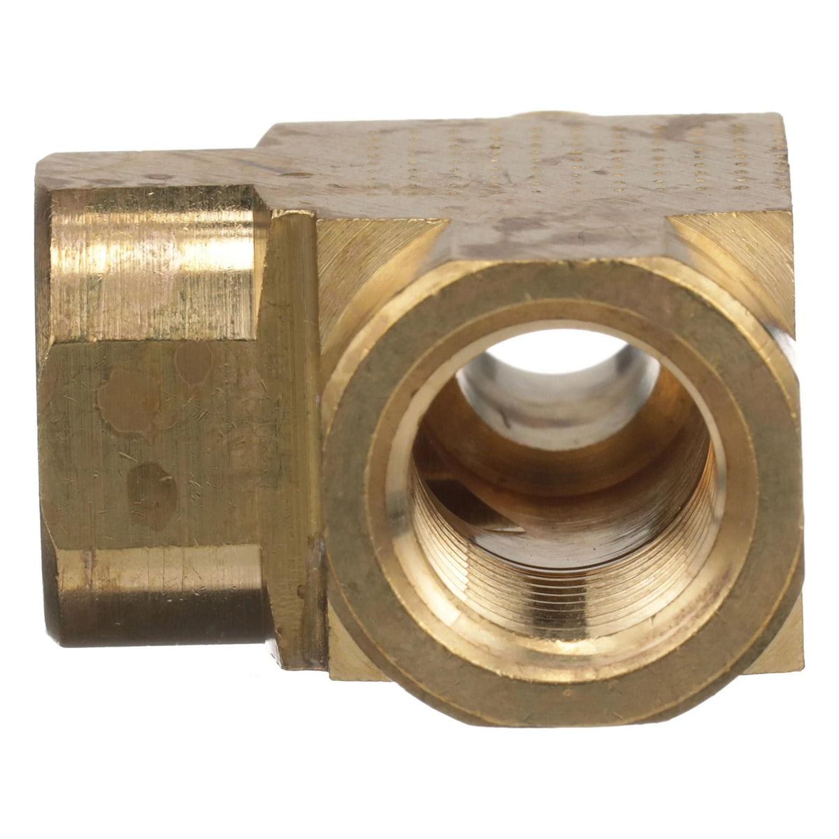 84576084 - OEM HYDRAULIC RUN TEE 1/4F-1/4M-1/4F NPTF - CASE CONSTRUCTION