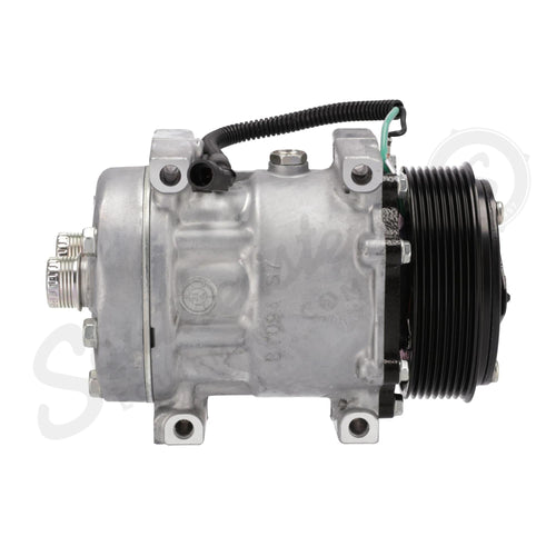 8500795R - OEM REMANUFACTURED AC COMPRESSOR w/ PULLEY - CASE CONSTRUCTION