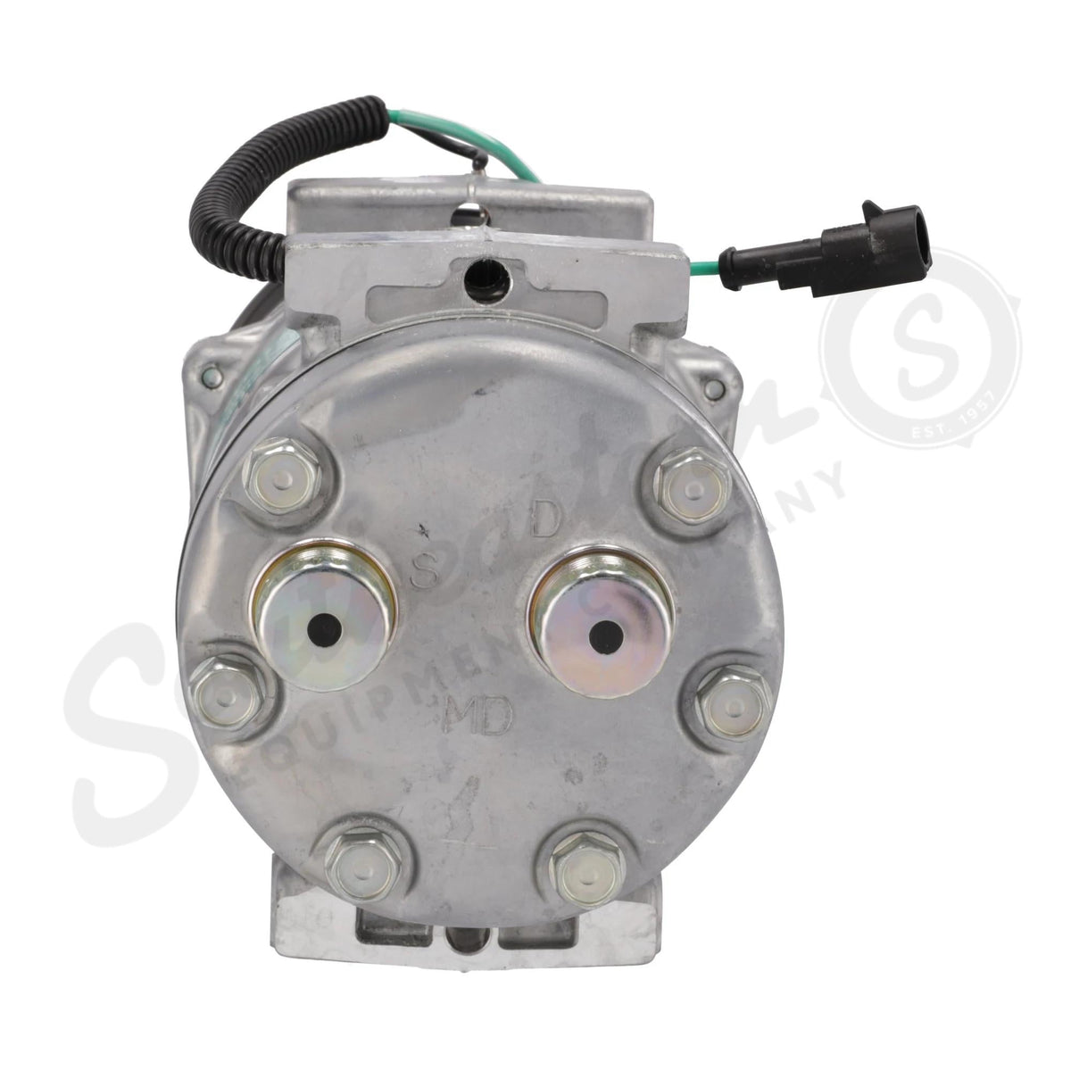 8500795R - OEM REMANUFACTURED AC COMPRESSOR w/ PULLEY - CASE CONSTRUCTION