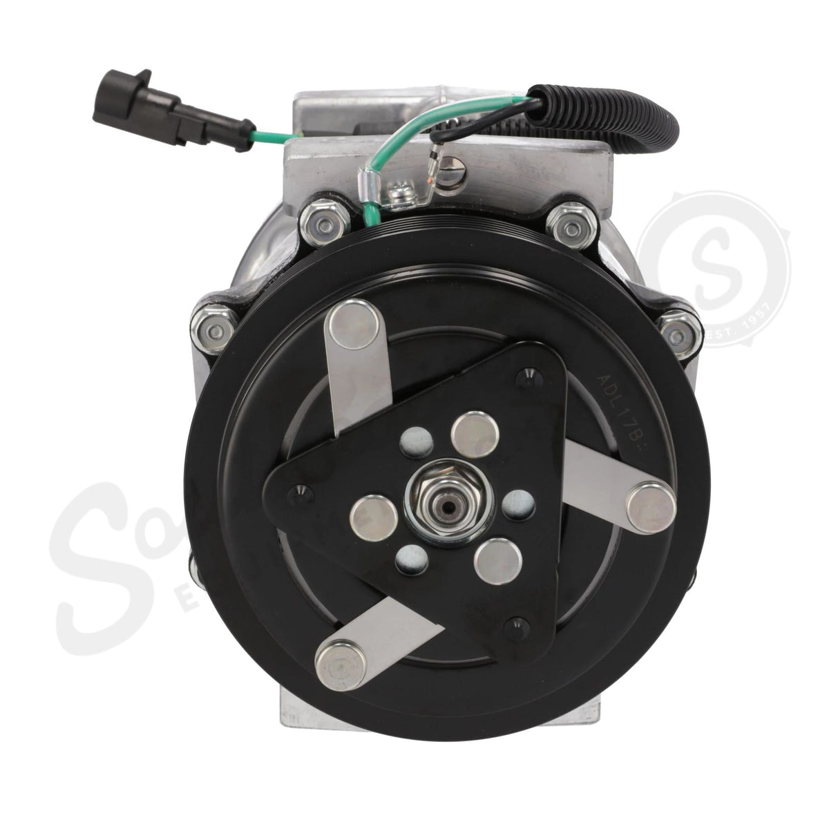 8500795R - OEM REMANUFACTURED AC COMPRESSOR w/ PULLEY - CASE CONSTRUCTION